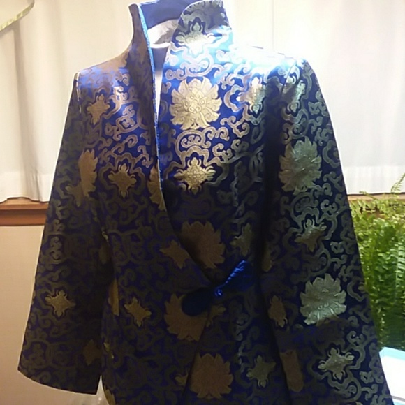 unknown Jackets & Blazers - Chinese tailored mandarin collar brocade jacket